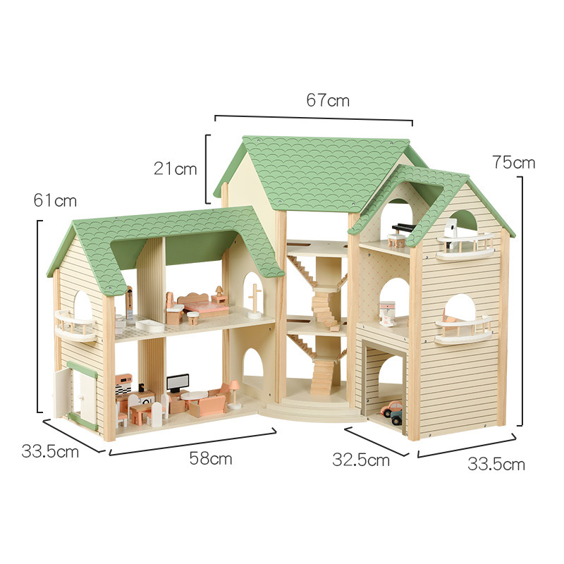 Căutați o casă de păpuși din lemn de colț modular pentru linia dvs. de vânzare cu amănuntul?