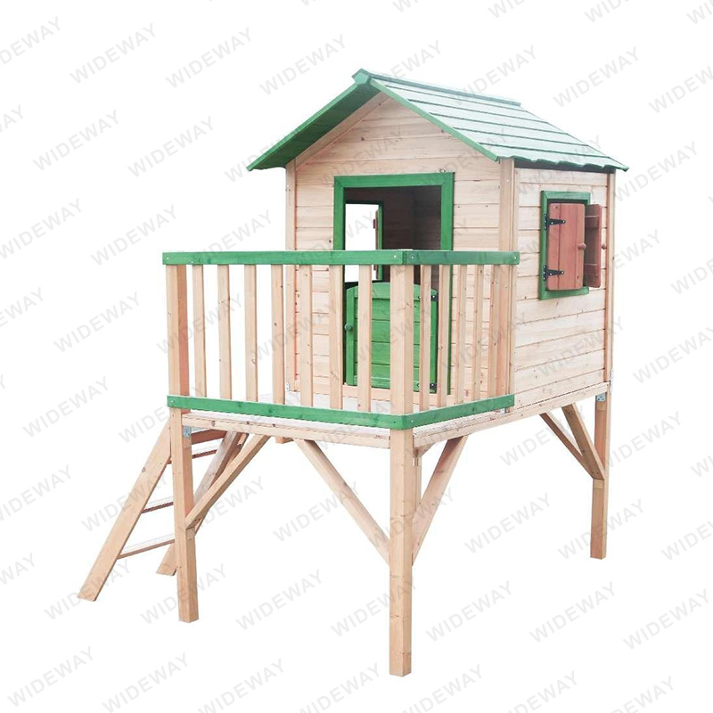 Casuta de joaca pentru copii cu balcon